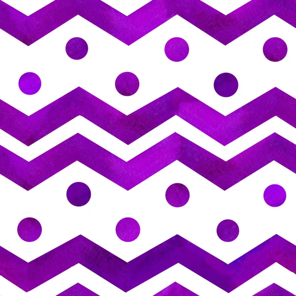 Suluboya el çekilmiş zikzak desen. Beyaz arka plan üzerinde izole soyut suluboya geometrik desen. Arka plan, duvar kağıdı, tekstil, ambalaj kağıdı zikzak çizgiler ile Seamless Modeli.