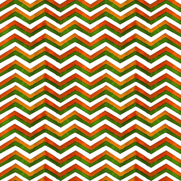 Suluboya el çekilmiş zikzak desen. Beyaz arka plan üzerinde izole soyut suluboya geometrik desen. Arka plan, duvar kağıdı, tekstil, ambalaj kağıdı zikzak çizgiler ile Seamless Modeli.