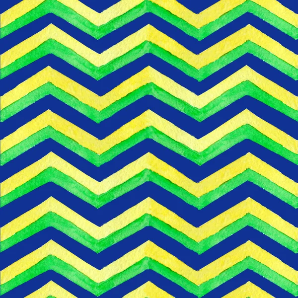 Suluboya el çekilmiş zikzak desen. Soyut suluboya geometrik desen. Arka plan, duvar kağıdı, tekstil, ambalaj kağıdı zikzak çizgiler ile Seamless Modeli.