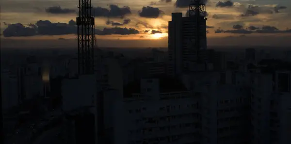 サンパウロ ブラジルの美しい夕焼け — ストック写真