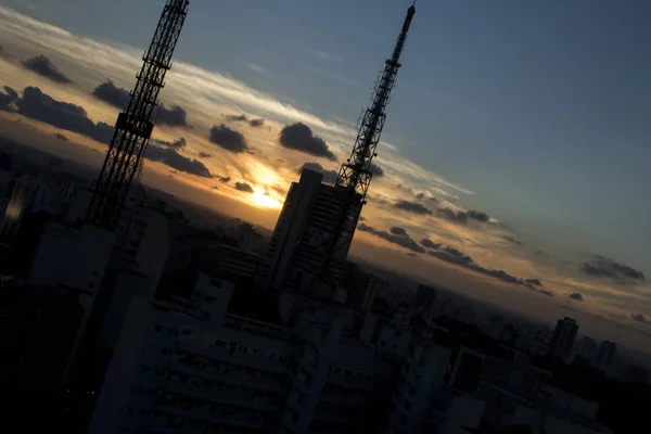 サンパウロ ブラジルの美しい夕焼け — ストック写真