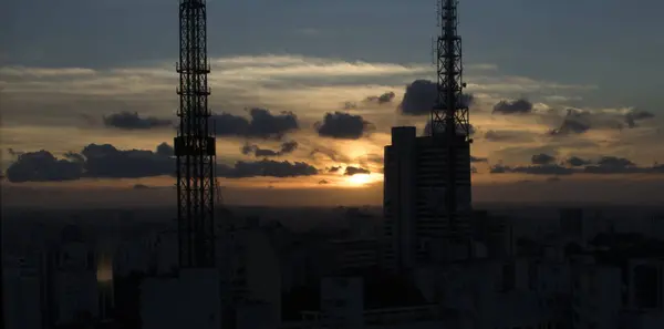 サンパウロ ブラジルの美しい夕焼け — ストック写真