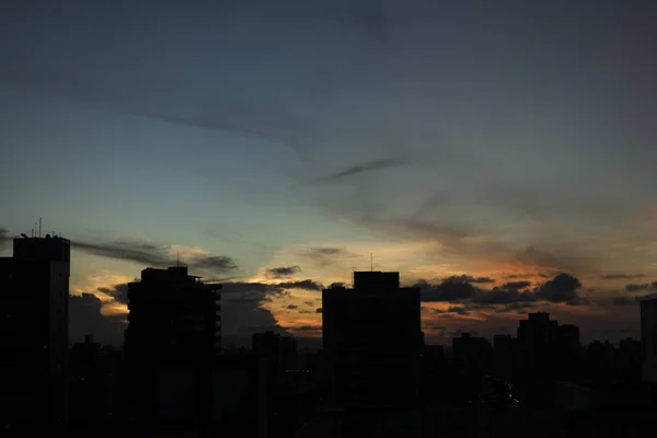 Hermoso Cielo Atardecer Sao Paulo Brasil —  Fotos de Stock