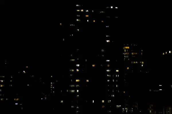 Νυχτερινή Άποψη Της Γειτονιάς Πάτε Για Ύπνο — Φωτογραφία Αρχείου