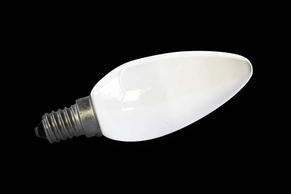 Gamla Glödlampor Isolerad Svart Bakgrund — Stockfoto