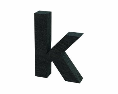 Yazı tipi taş küçük l 3d render kayrak