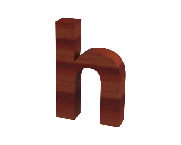 Font Polished rosewood lowercase a render — Stock Photo, Image