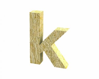 Yazı tipi odaklı Strand Board küçük k render