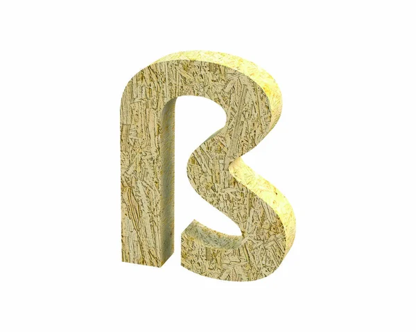 Lettertype Oriented Strand Board speciaal teken Alt0223 maken — Stockfoto