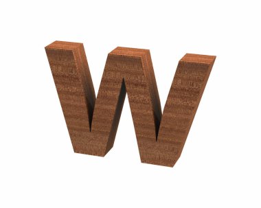 Maun küçük harf w render cilalı yazı tipi