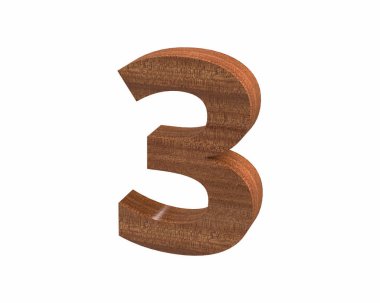 Maun sayısı 3 render cilalı yazı tipi