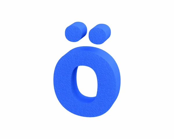Шрифт Пластик большой искры эрозии синий специальный символ ALT0246 — стоковое фото