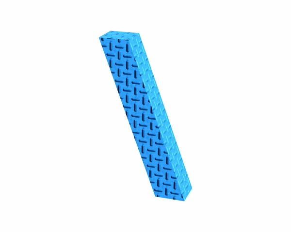 Lettertype Plastic blauwe treadplate speciaal teken Alt92 maken — Stockfoto