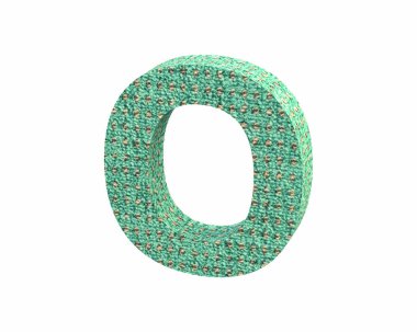 Yazı tipi halı renk sermaye O render