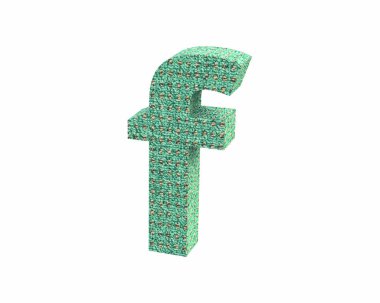 Yazı tipi halı renk küçük f render