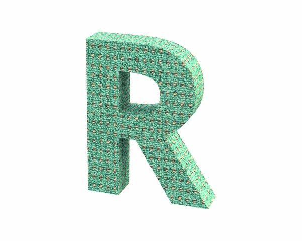 글꼴 카펫 색상 수도 R 렌더링 — 스톡 사진