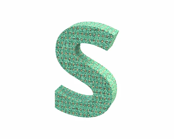 Шрифтовый ковер цвет капитала S рендеринга — стоковое фото
