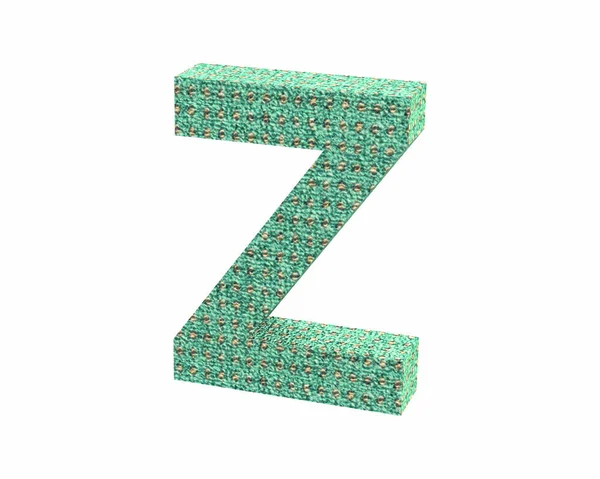 Κεφάλαιο χρώμα γραμματοσειράς ταπήτων Z καθιστούν — Φωτογραφία Αρχείου