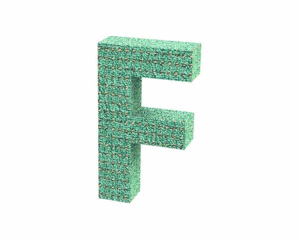 Κεφάλαιο χρώμα γραμματοσειράς ταπήτων F καθιστούν — Φωτογραφία Αρχείου