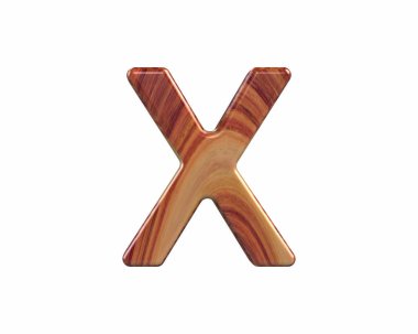Yazı tipi saten bitmiş rosewood endgrain büyük X render