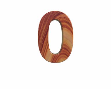 Yazı tipi saten bitmiş gül ağacı endgrain numarası 0 render