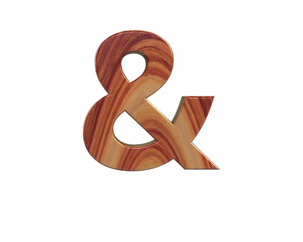 Lettertype satijn klaar rozenhout endgrain speciaal teken deze Alt38 re — Stockfoto