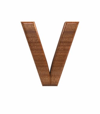 Yazı tipi cilalı maun sermaye V render