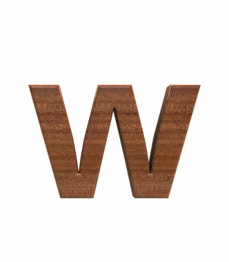 Maun küçük harf w render cilalı yazı tipi