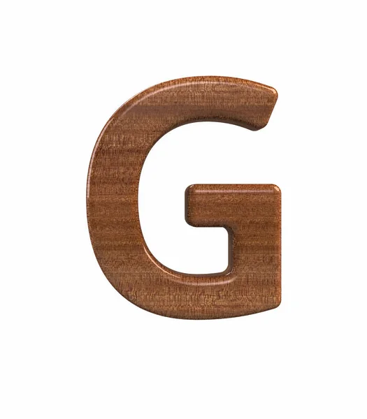 마호가니 자본 G 세련 된 글꼴 렌더링 — 스톡 사진