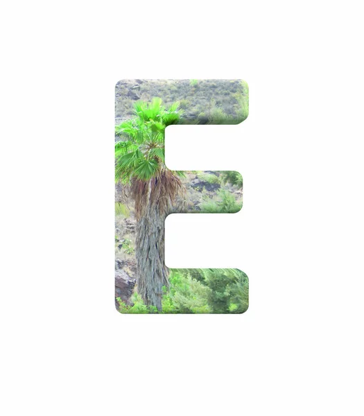 Font Gran Canaria capital E render — 图库照片