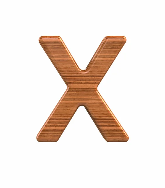Γραμματοσειρά γυαλισμένο ξύλο καρυδιάς κεφάλαιο X καθιστούν — Φωτογραφία Αρχείου