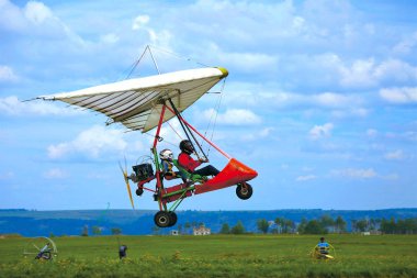 the glider takes off clipart