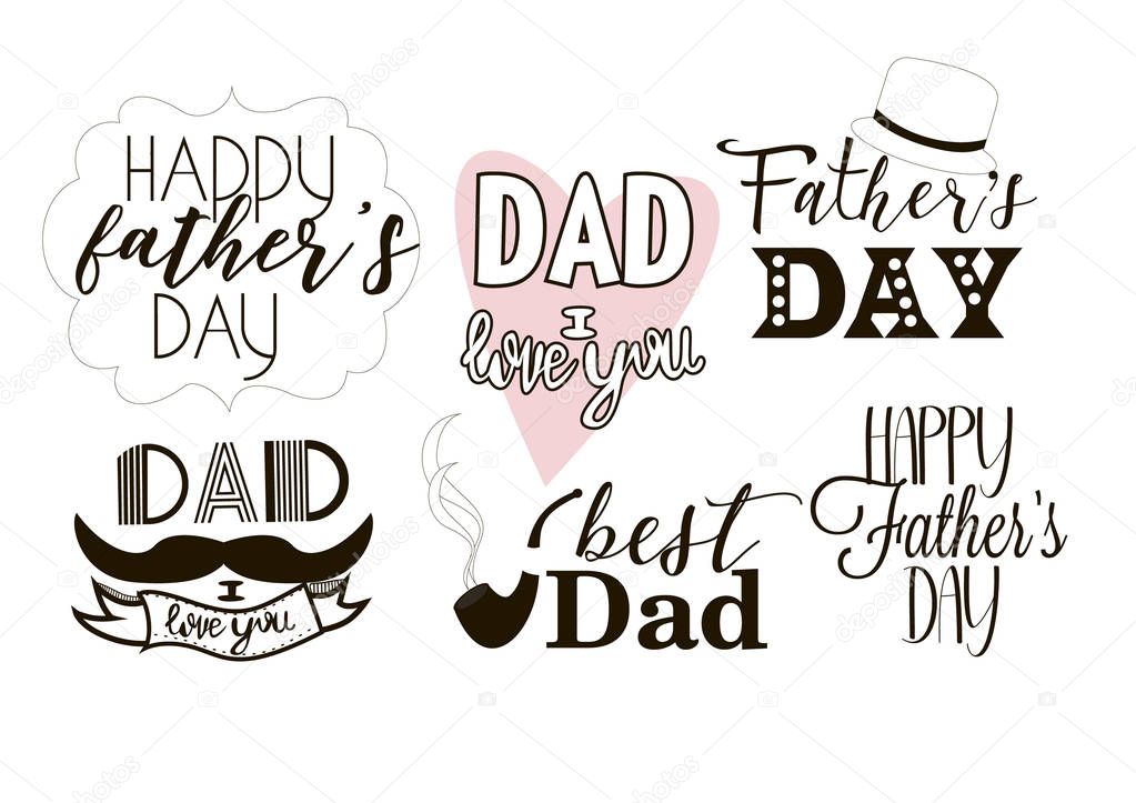 editable image greeting with father's day