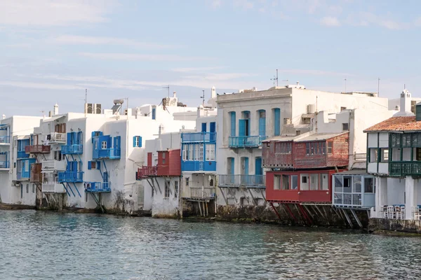 Mikonos (Греція) - Маленька Венеція — стокове фото