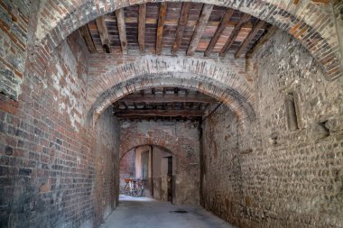 Toskana (İtalya tipik ev sahnede)