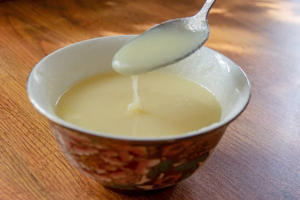 Graisse d'oie fraîche fondue — Photo