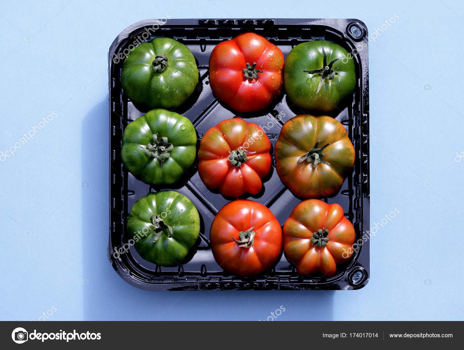 Download Red Green Tomatoes Black Plastic Tray Stock Photo C Imagebrokermicrostock 174017014 PSD Mockup Templates