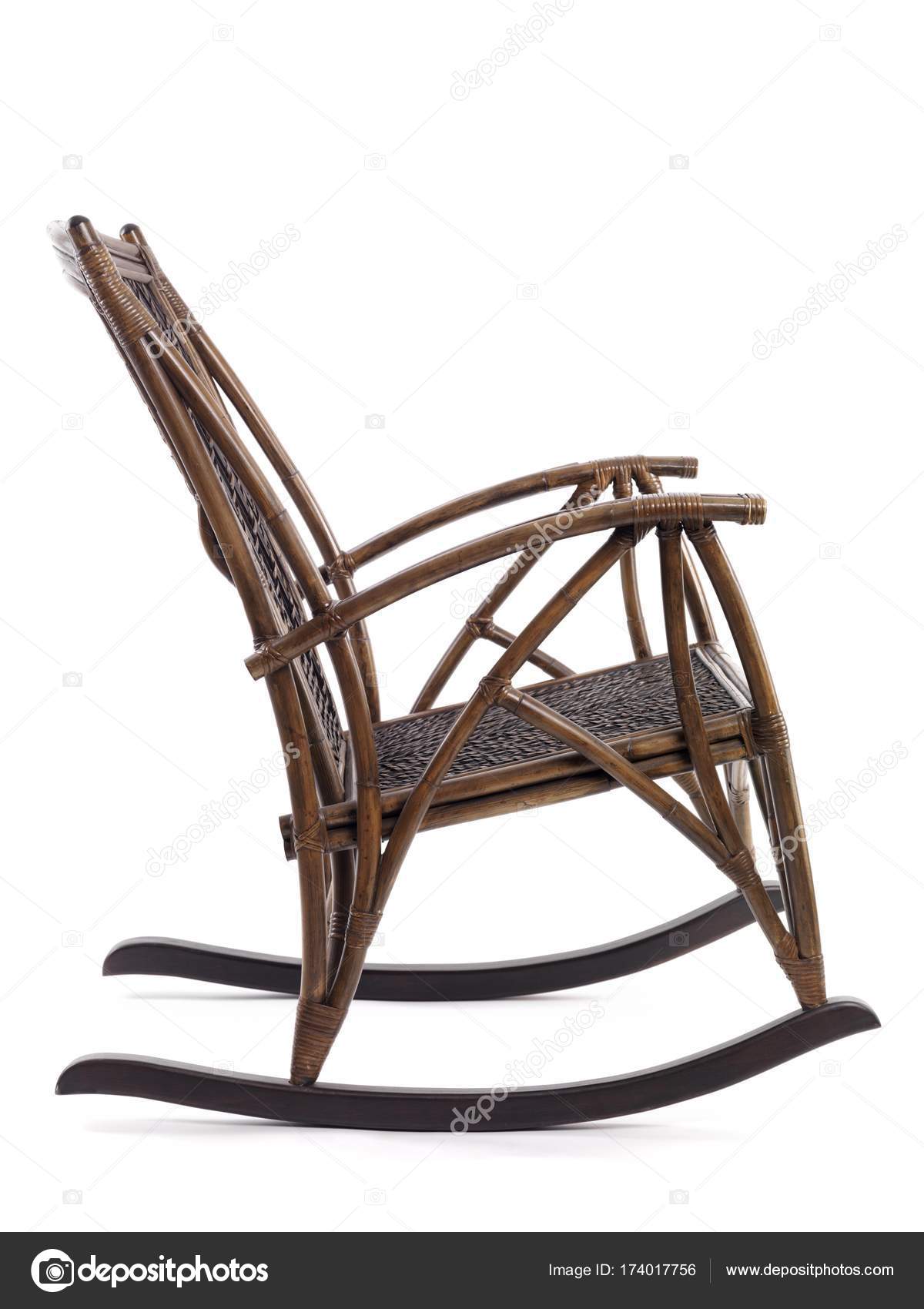 Antique Bamboo Wicker Rocking Chair Stock Photo Antique Bamboo Wicker Rocking Chair Photo By Imagebrokermicrostock
