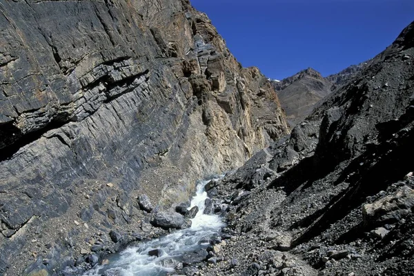 Raglungbi Schlucht Bei Kibber Kibber Karzok Trail Himachal Pradesh Indischer — Stockfoto