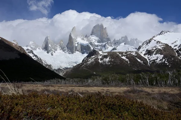 Cerro Fitz Roy Mountain 3406M Parc National Los Glaciares Patagonie — Photo