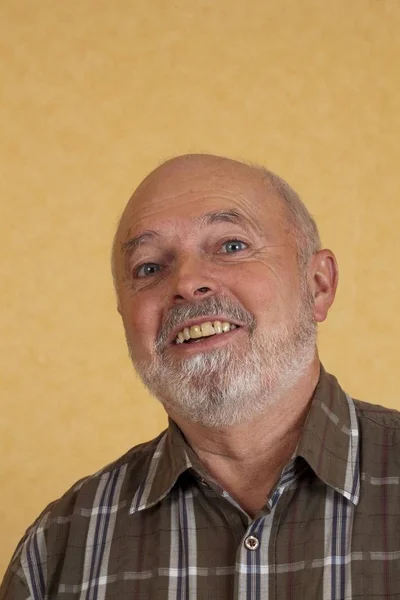 Elderly Man Laughing — Stock Photo, Image