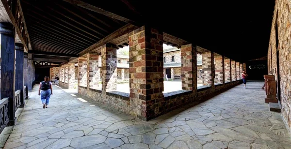 Vista Interior Fortaleza Romana Saalburgo Reconstruida Limes Patrimonio Humanidad Por — Foto de Stock