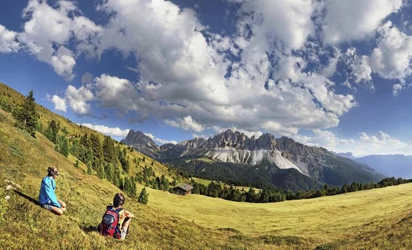 Bela Vista Para Montanha Durante Dia Itália — Fotografia de Stock