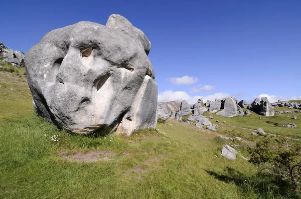 Formaciones Rocosas Piedra Caliza Castle Hill Isla Sur Nueva Zelanda — Foto de Stock