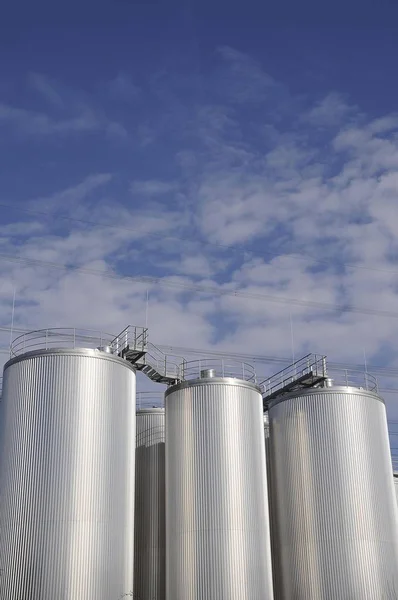 Silos Puerto Harburg Hamburgo Alemania Europa — Foto de Stock