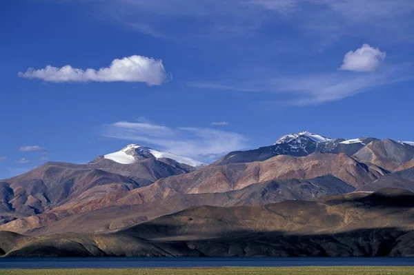 Hooggelegen Lake Van Tso Moriri Tsomoriri Lake Moriri Indiase Himalaya — Stockfoto