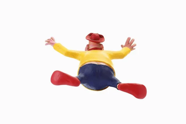 Brinquedo Homem Gordo Queda Livre Personagem Desenho Animado — Fotografia de Stock