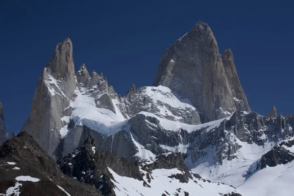 Cerro Fitz Roy Hora 3406 Los Glaciares National Park Patagonie — Stock fotografie