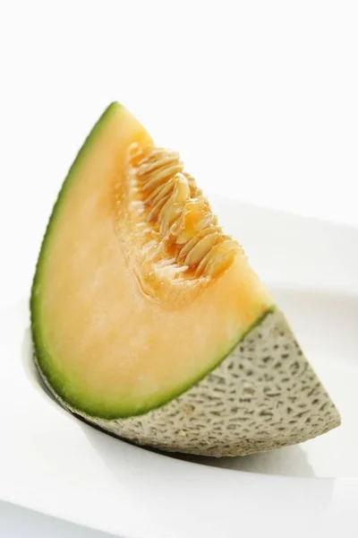 Muskmelon 쿠쿠미스 슬라이스 — 스톡 사진