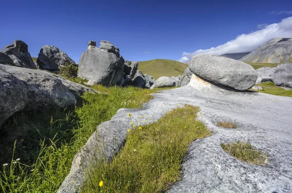 Известняковые Скальные Образования Касл Хилл Южный Остров Новая Зеландия Океания — стоковое фото